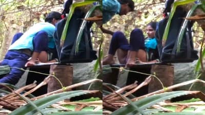 Young College Couple Quick Outdoor Fucking Online